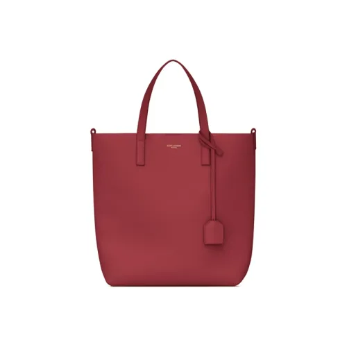 SAINT LAURENT Мягкая кожа Тоут Сумка Сумка для покупок Сумка через плечо Сумка Женская Ярко-красная