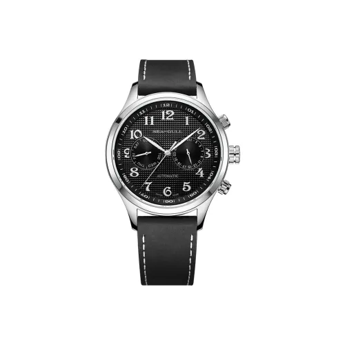 Sea Gull LE BRASSUS Автоматический Механический Механизм Естественная Кожа Ремешок Часы Мужские Черный Циферблат