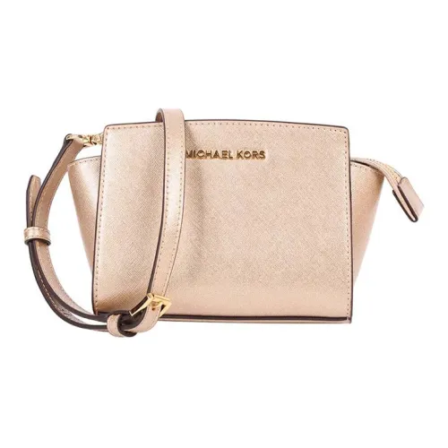 MICHAEL KORS Selma Коровья кожа Сумка через плечо Мини Женская Золотая