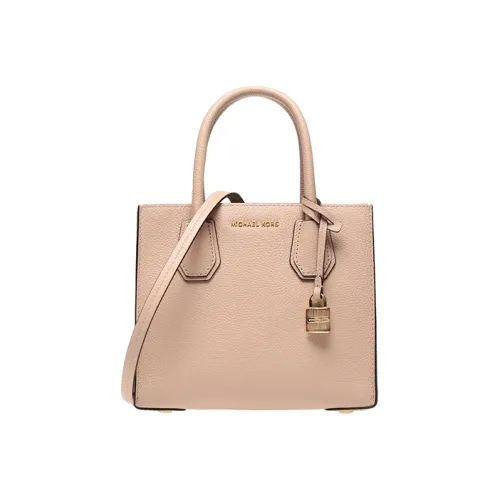 MICHAEL KORS Mercer Коровья кожа Аккордеонная сумка Commuter Сумка Сумка Сумка через плечо Сумка через плечо Маленькая Женская Нюдово-розовая