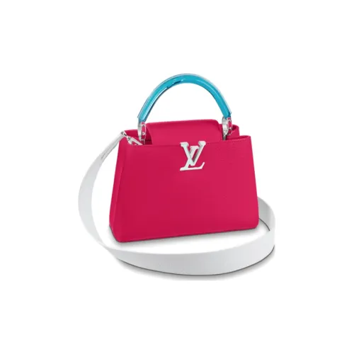 LOUIS VUITTON Capucines Корова Кожа Capison Сумка через плечо Сумка через плечо Женская Розовая