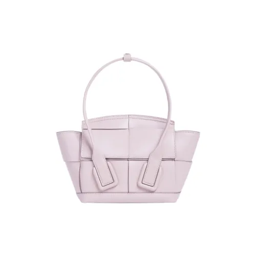 Bottega Veneta Arco Гладкая поверхность Телячья кожа Арочный And Стрелка Сумка Сумка на плечо Через плечо Сумка Мини Женские Нежно-розовый