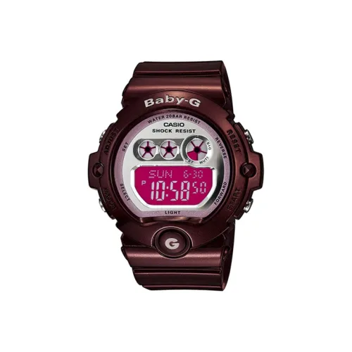 CASIO Детские часы Кварцевый механизм Смольный ремешок 50 мм Женские часы Серебристый циферблат