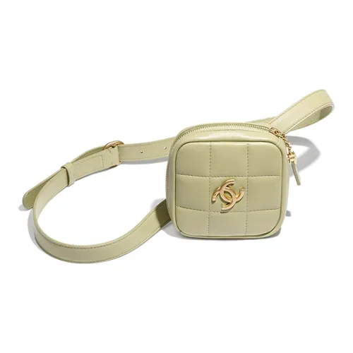 CHANEL Lambskin Belt Coin Purse Women's Green CHANEL Ремень из овечьей кожи кошелек женский зеленый