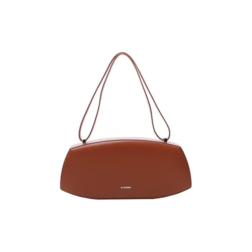 JIL SANDER Сумка из коровьей кожи сумка через плечо женская коричневая