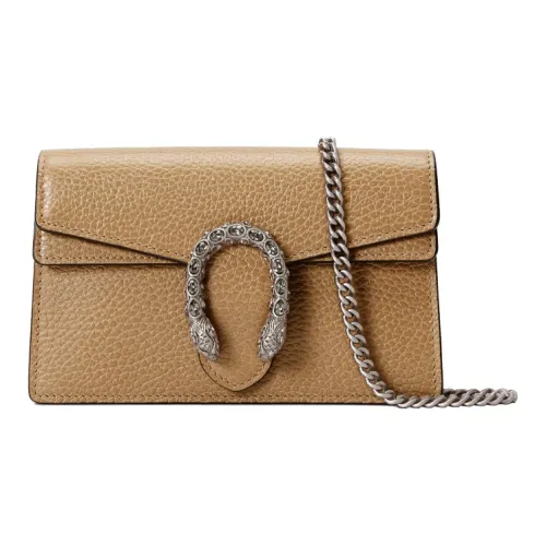 GUCCI Матовая кожа сумка через плечо женская коричневый