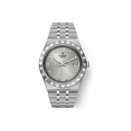 TUDOR Автоматический Механический Механизм Мужские Часы Royal Collection 38 мм Серебряные