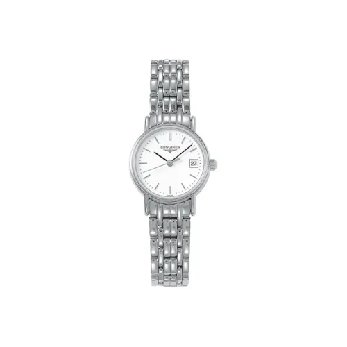 LONGINES Magnificent Collection Кварцевый механизм Женские часы 23,5 мм Белый циферблат Корпус из нержавеющей стали