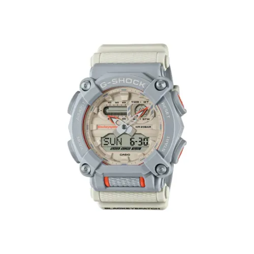 Год SHOCK SHOCK Кварцевый механизм Часы 52,8*49,5 мм Мужские часы Белый GA 900BEP 8AJR