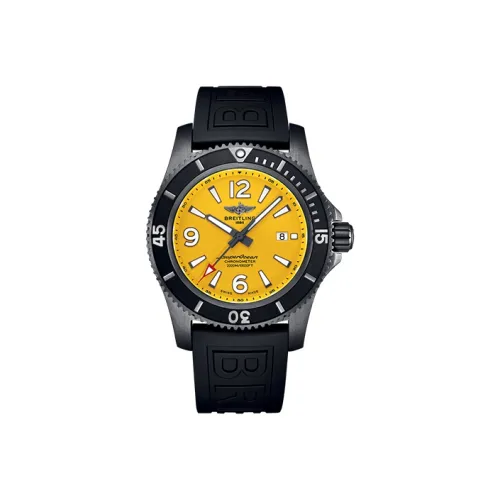 BREITLING Автоматический Механический Часы Мужские Super Ocean Collection 46 мм Желтые
