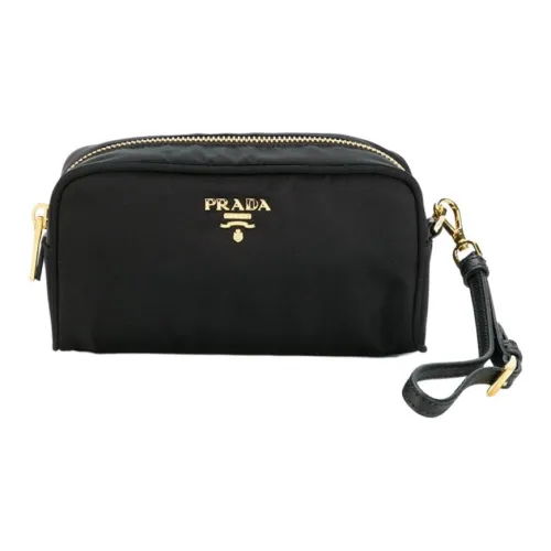 PRADA Nylon Clutch Маленький Женский Черный