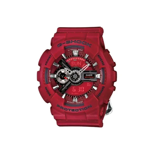 CASIO G Shock YOUTH Collection GA 110 Collection Кварцевый механизм Часы Мужские Красный Циферблат часов GMA S110F 4