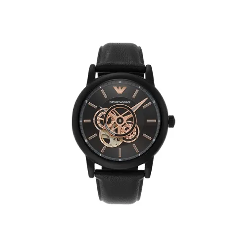 EMPORIO ARMANI Механический механизм Мужские LUIGI Часы 43 мм Черные