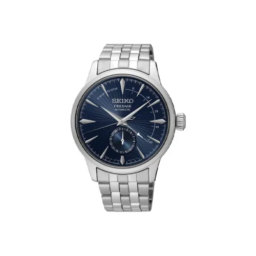SEIKO Presage Series Автоматический Механический Механизм Нержавеющая Сталь Ремешок Часы Мужские Часы Синий Циферблат