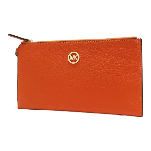 MICHAEL KORS MICHAEL KORS Handbag Collection Fulton Кожаный клатч Женский Оранжевый