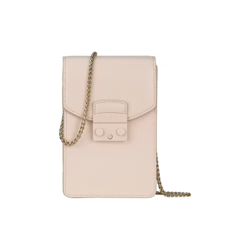 Furla Metropolis Collection Кожа Сумка через плечо Мини Женская Нюдово-розовая