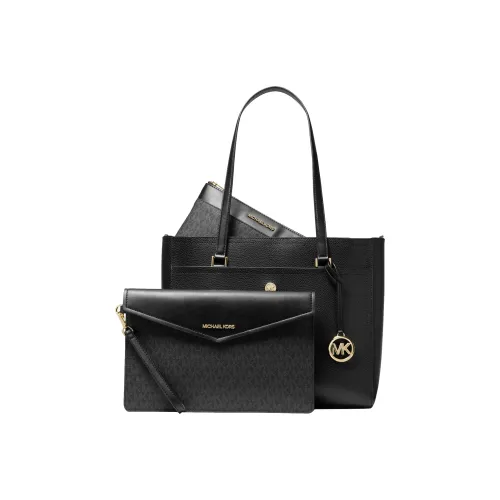 MICHAEL KORS Кожа Комбинированная Сумка Тоут Сумка Сумка для покупок Тоут Сумка Сумка на плечо Женская Черная