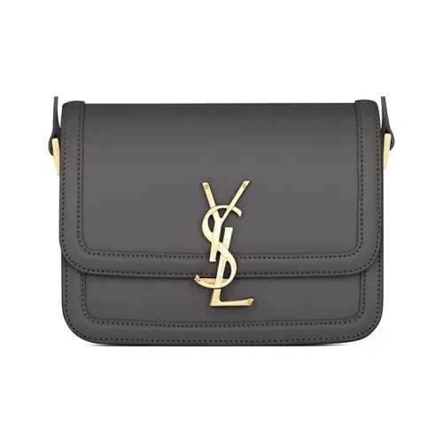 SAINT LAURENT Solferino Кожа Tofu Сумка через плечо Женская Серо-белая