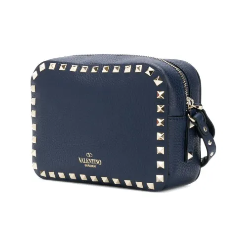 Valentino Rockstud Сумка через плечо из коровьей кожи Унисекс Синяя