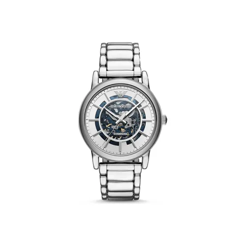 EMPORIO ARMANI Механический механизм Мужские часы Machine 43 мм Белый