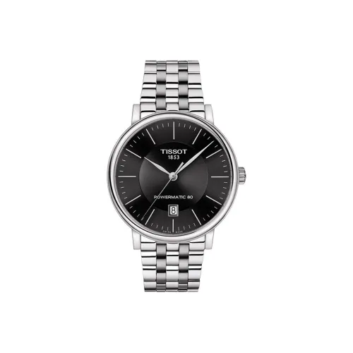 TISSOT Автоматический Механический Механизм Мужские Часы Carson Elite Series 40 мм Черные