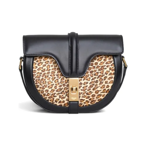 CELINE 16 Коровья кожа Сумка через плечо Маленькая Женская Естественный цвет