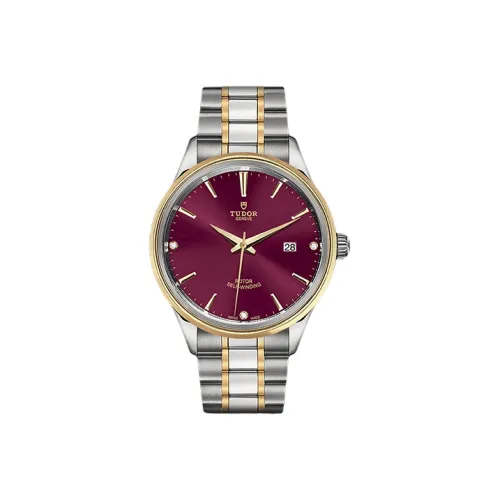 Tudor Wind Style Collection Автоматический Механический Механизм Мужские Часы Часы 41 мм Красный Циферблат Часы M12703 0015