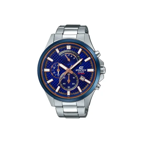 CASIO EDIFICE Collection Кварцевый механизм нержавеющая сталь ремешок часы для мужчин синий циферблат EFV 530DB 2AV