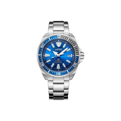 SEIKO Prospe Collection Механический механизм ремешок из нержавеющей стали мужские часы синий циферблат SRPD23J1