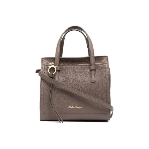 Ferragamo Сумка через плечо из коровьей кожи унисекс коричневый