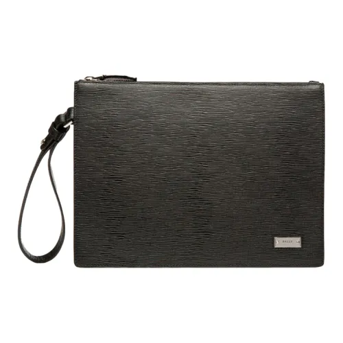 BALLY BATUR Коровья кожа Клатч Мужской Черный