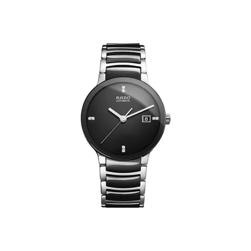RADO Автоматический Механический Механизм Мужские Часы Crystal Collection 38 мм Черные
