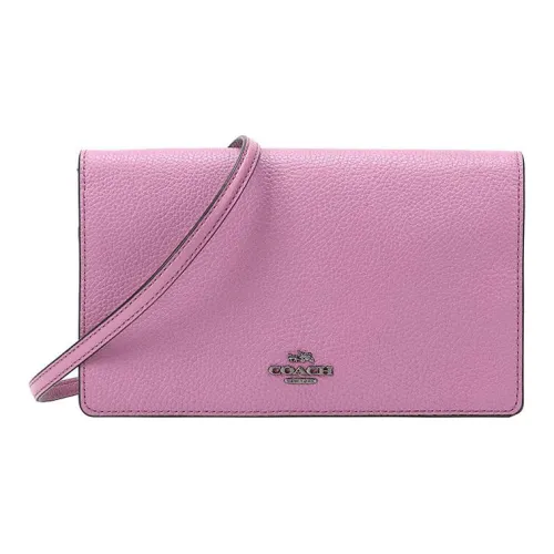 COACH Hayden Полированная кожа с эффектом галечного покрытия Сумка через плечо Женская Morandi Цвет