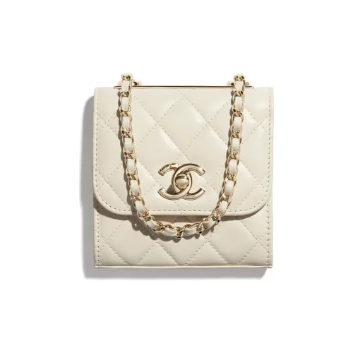 CHANEL Trendy cc Sheepskin Сумка через плечо Женская Айвори