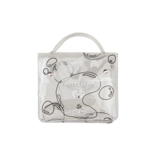 GAONCREW × Circleclean Коллаборация PVC Сумка через плечо Унисекс Прозрачная