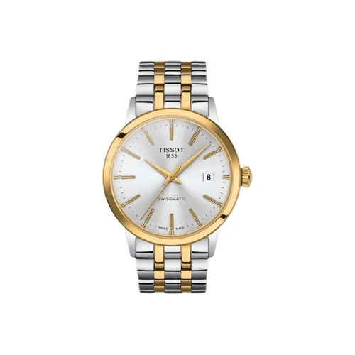 TISSOT Автоматический Механический Механизм Мужские Часы Mengyuan Series 42 мм Серебряные