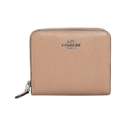 COACH Кошелек Billfold из кожи маленький женский нежно-розовый