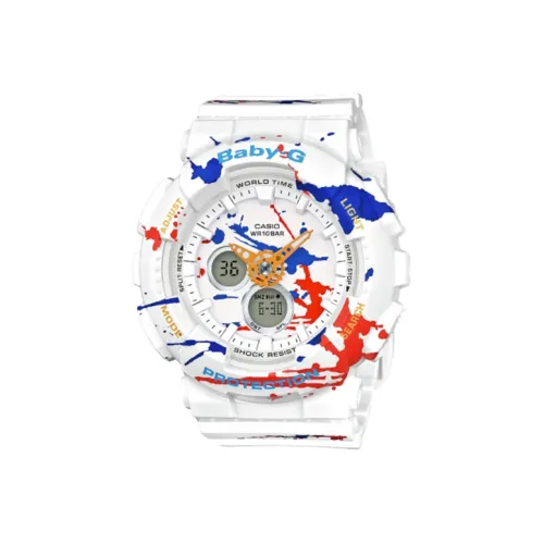 CASIO Кварцевый Movement Женские Детский Часы 46,3mm*43,4mm*15,8mm Белый