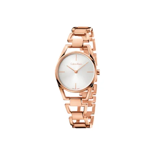 CALVIN KLEIN CK Quartz Charming Collection Women's Watch Кварцевый механизм ремешок из нержавеющей стали серебристый циферблат