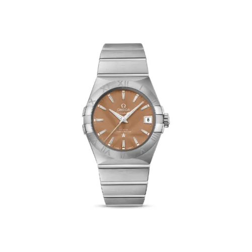 OMEGA Автоматический Механический Часы Мужские Constellation Series Constellation Watch 38 мм Кофейного цвета