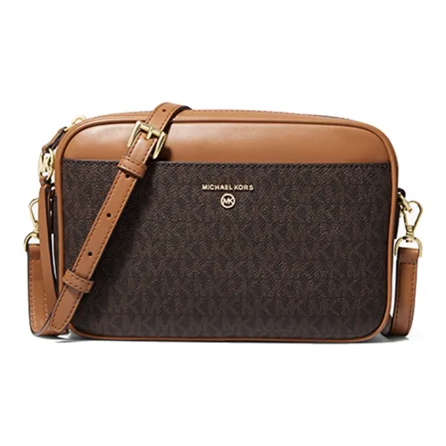 MICHAEL KORS Jet Set Charm Искусственная кожа Camera Сумка Сумка через плечо Большая Женская Темно-коричневая