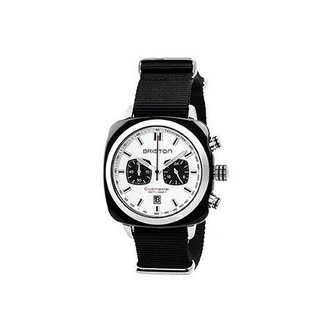 BRISTON Sports Collection Кварцевые часы Нейлоновый ремешок 42 мм Белый циферблат Унисекс 3760004812623