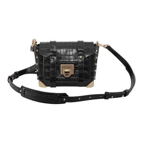 MICHAEL KORS Manhattan Коровья кожа Курьерская сумка Сумка через плечо Женская Черная