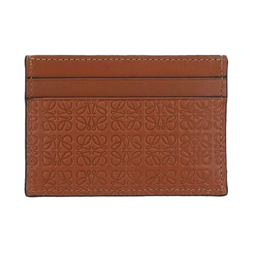LOEWE Совместное издание Кожа Держатель для карт кошелек Женские Коричневый