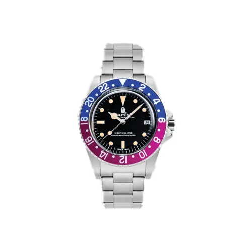 A BATHING APE Автоматический Механический Movement Унисекс Часы Черные