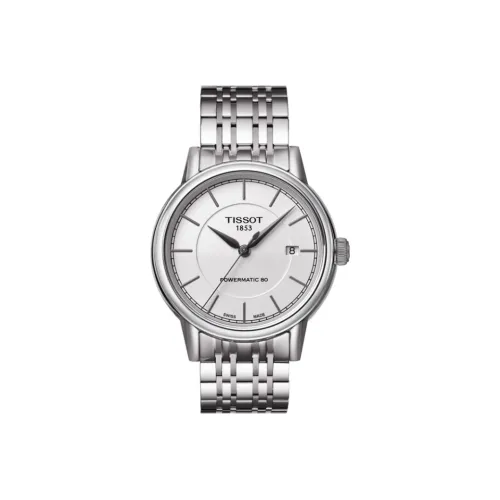 Tissot Carson Elite Series Автоматический Механический Часы Мужские 40 мм Белый Циферблат