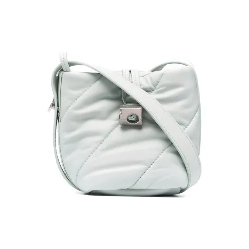 OFF Белый Кожа Сумка через плечо Женская Экрю