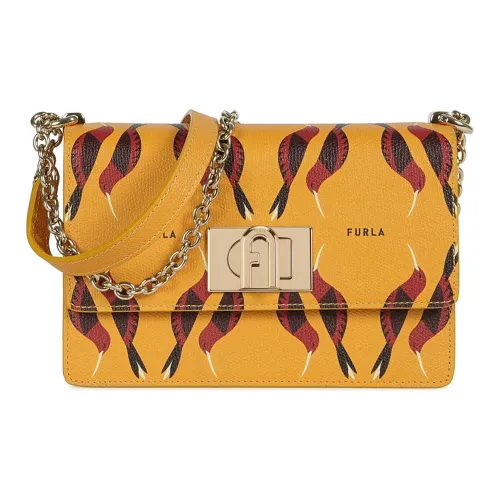 Furla Кожа Сумка через плечо Мини Женская Желтая