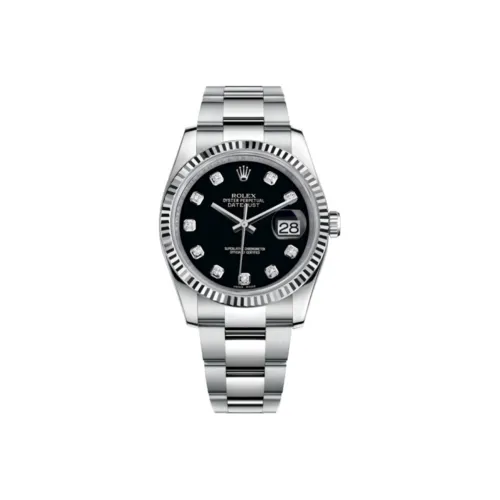 ROLEX Автоматический Механический Movement Унисекс Log Series Часы 36 мм Черные