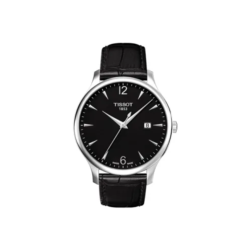 Tissot Junya Collection Кварцевый механизм Мужские часы Часы 42 мм Черный циферблат Корпус из нержавеющей стали